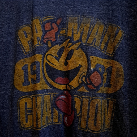 Pac man| retro Champion Gray T-Shirt - Picture 3 of 9